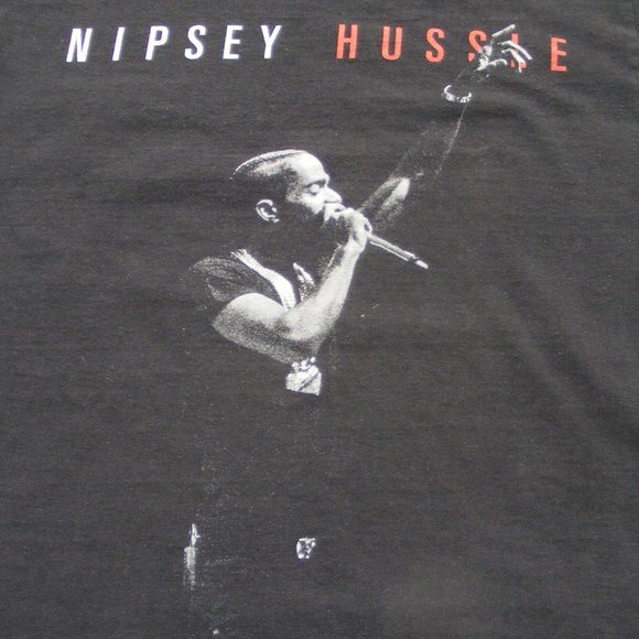 NIPSEY HUSSLE Tshirt, XS, Black, On Stage, Performing, Short sleeves - Picture 2 of 10